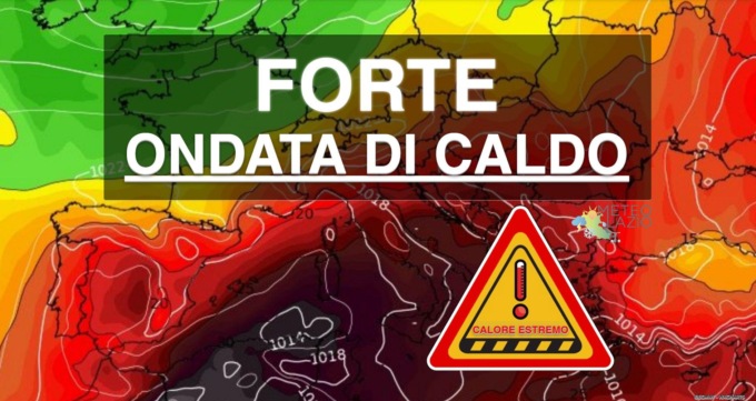 CALDO: OGGI BOLLINO ROSSO A FROSINONE, LATINA E RIETI. DOMANI ANCHE ROMA