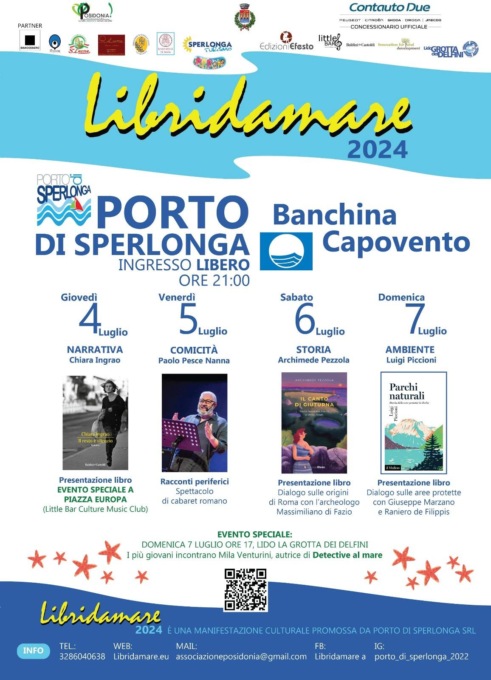 SPERLONGA: TORNA LA RASSEGNA “LIBRIDAMARE”
