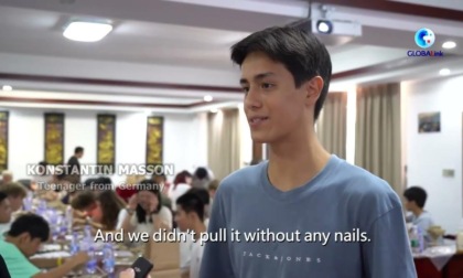 Germania: ragazzi colpiti da artigianato architettonico tradizionale cinese nel Fujian