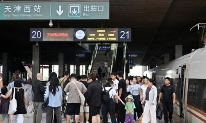Cina: registra oltre 400 mln viaggi ferroviari di passeggeri a luglio