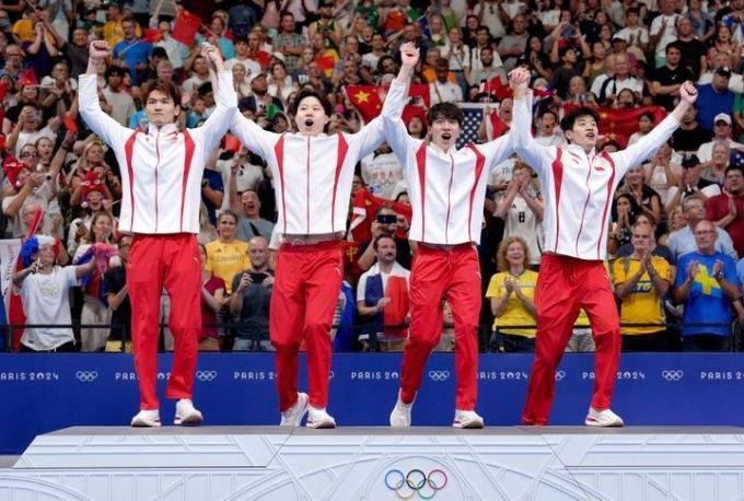 Olimpiadi: Giochi Parigi, staffetta 4x100m misti di nuoto maschile (1)