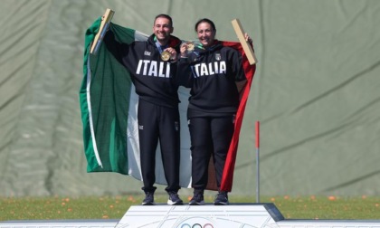 Olimpiadi: Italia, Bacosi-Rossetti vincono oro in skeet a squadre miste