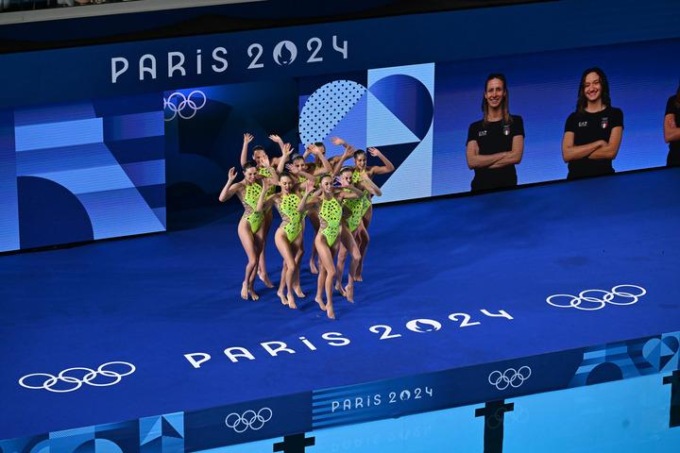 Olimpiadi: Giochi Parigi, prova tecnica a squadre di nuoto artistico