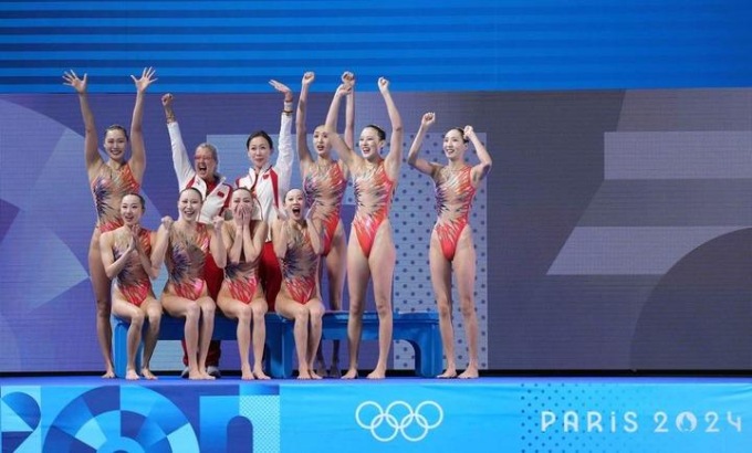 Olimpiadi: Cina vince primo oro in nuoto artistico a squadre a Parigi (3)