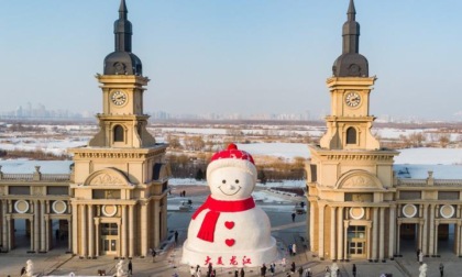 Cina: Heilongjiang, veduta aerea di Harbin (3)