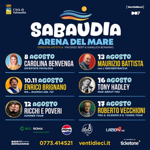 SABAUDIA: ARENA DEL MARE, EMOZIONANTE TONY HADLEY