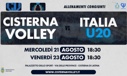 PALLAVOLO SUPERLEGA: DOPPIA AMICHEVOLE TRA CISTERNA E NAZIONALE UNDER 20