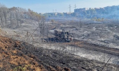 ROMA: INCENDIO CINECITTA', IL SOPRALLUOGO DEL SINDACO
