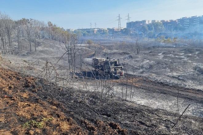 ROMA: INCENDIO CINECITTA’, IL SOPRALLUOGO DEL SINDACO
