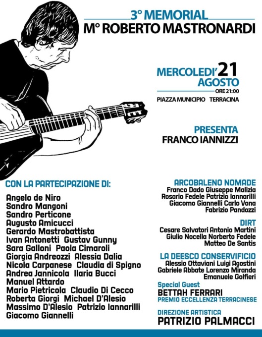 TERRACINA: NEL RICORDO DEL MAESTRO ROBERTO MASTRONARDI