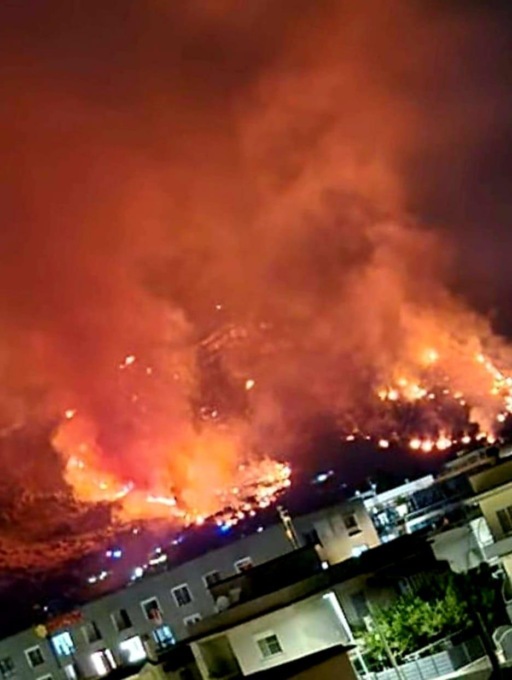 TERRACINA: INCENDIO DEVASTANTE IN ZONA SAN SILVIANO