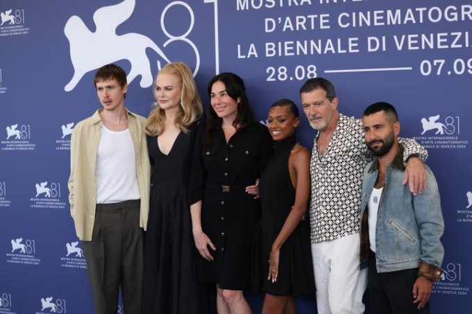 Cinema: photocall degli attori di “Babygirl” alla Mostra del cinema di Venezia