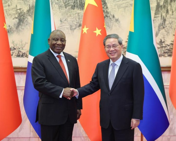 Cina: Pechino, premier Li Qiang incontra presidente sudafricano