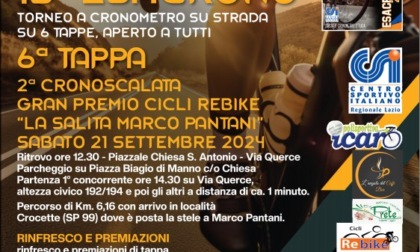CICLISMO: FONDI, CRONOSCALATA NEL RICORDO DI MARCO PANTANI
