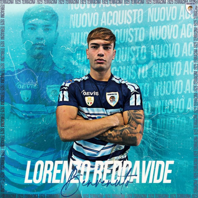 SERIE D: TERRACINA, ARRIVA L’ATTACCANTE LORENZO REDDAVIDE