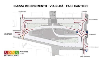 ROMA: GIUBILEO, AL VIA I LAVORI IN PIAZZA RISORGIMENTO