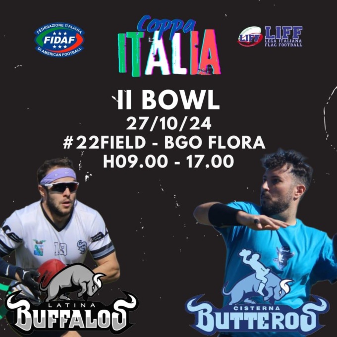 FOOTBALL AMERICANO: A LATINA LA COPPA ITALIA