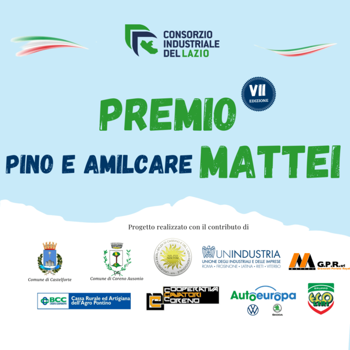 FROSINONE: PREMIO PINO E AMILCARE MATTEI, TUTTO PRONTO