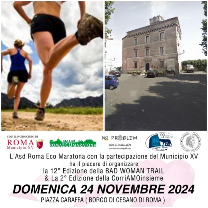 PODISMO: A ROMA IL BAD WOMAN TRAIL