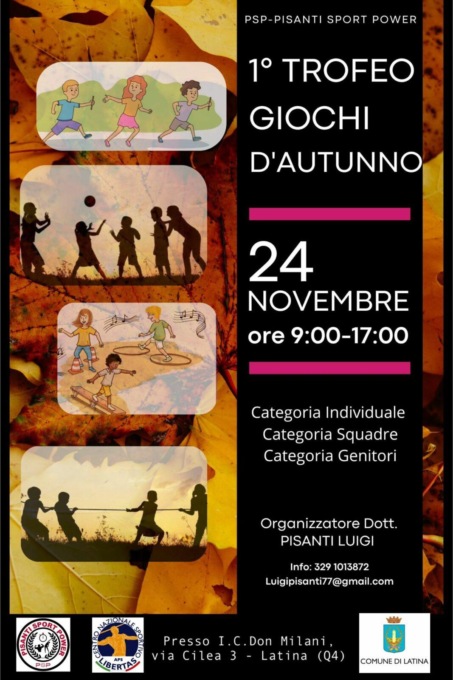 LATINA: “GIOCHI D’AUTUNNO” ALL’IC MILANI
