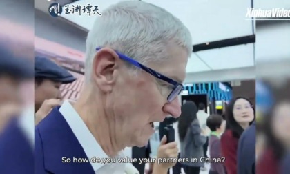 Cina: Tim Cook loda partner nazionali di Apple