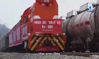 Trasporti: servizio di treni merci Cina-Europa favorisce prosperità condivisa