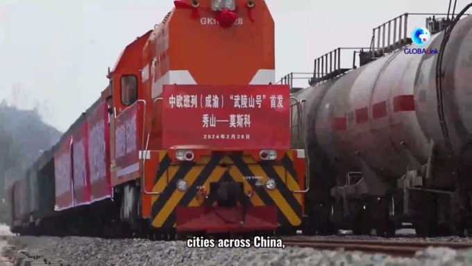 Trasporti: servizio di treni merci Cina-Europa favorisce prosperità condivisa