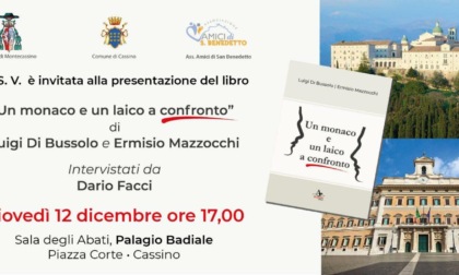 CASSINO: “UN MONACO E UN LAICO A CONFRONTO”, IL LIBRO