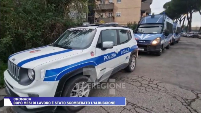 GUIDONIA: SGOMBERO DEL CAMPO NOMADI