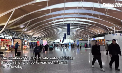 Cina: 4,45 mln stranieri entrati nel Paese attraverso porti di Shanghai