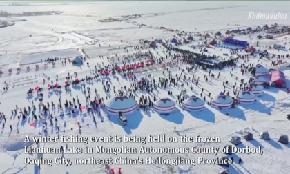 Cina: Heilongjiang, evento di pesca invernale attira turisti