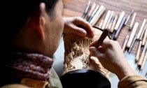 Cina: Anhui, intaglio del bambù a Huangshan