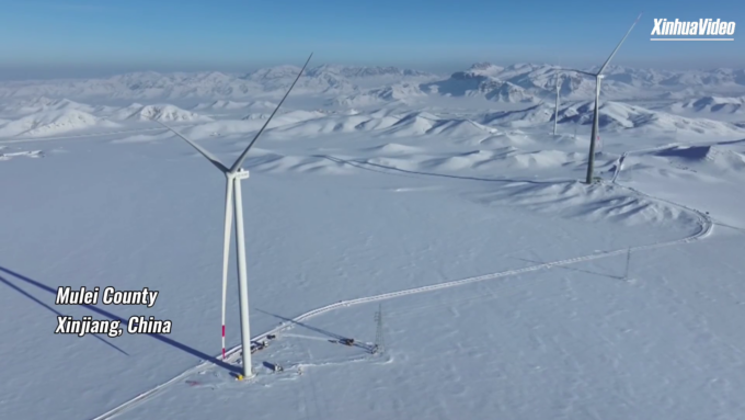 Cina: nuovo progetto eolico collegato a rete nello Xinjiang