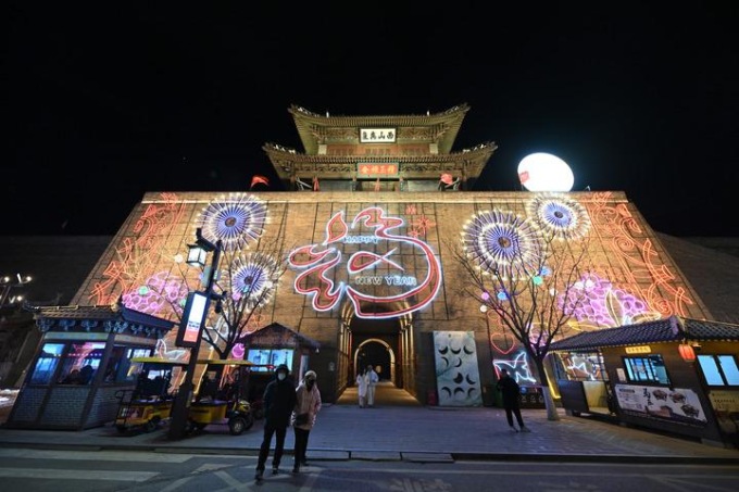 Cina: Shanxi, Taiyuan ospita mostra di lanterne (3)
