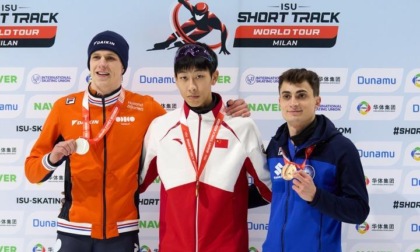 Italia: finale dei 500 metri maschili dell'ISU Short Track World Tour