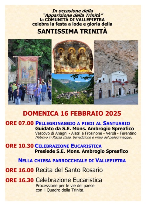 Santuario della Trinità, apertura invernale