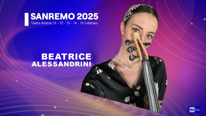 La violinista Beatrice Alessandrini al Festival di Sanremo