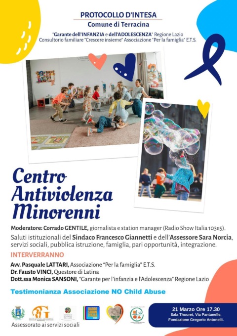 Terracina, domani l’inaugurazione dello sportello antiviolenza