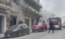 Incendio in un'enoteca, nessun ferito
