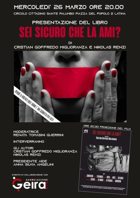 “Sei sicuro che la ami?”, Il film e il libro al Circolo Cittadino