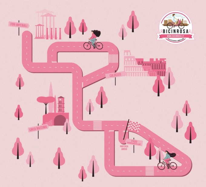 Dal Colosseo a Caracalla, la pedalata di speranza di Bicincorsa