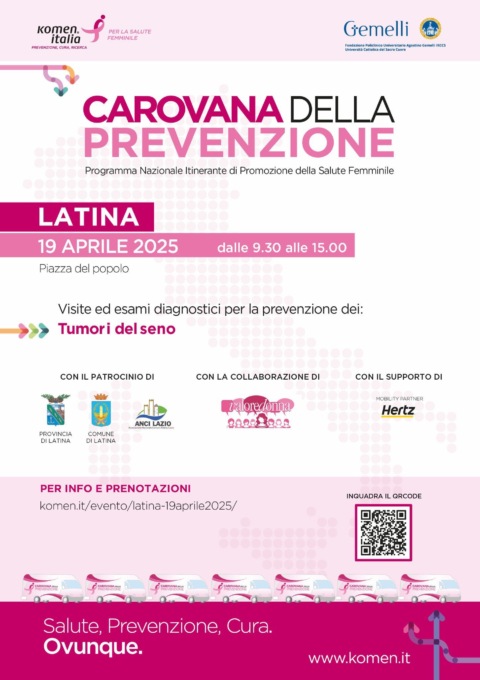Sabato 19 aprile arriva la Carovana della Prevenzione Komen