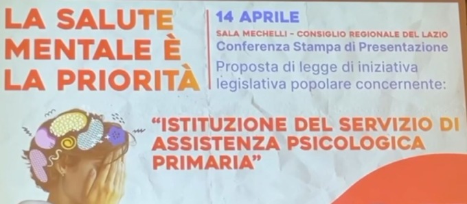 Assistenza psichica nel Lazio, la proposta di legge popolare