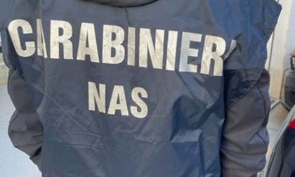 Cibo scaduto pronto per essere venduto, sigilli ad un ingrosso