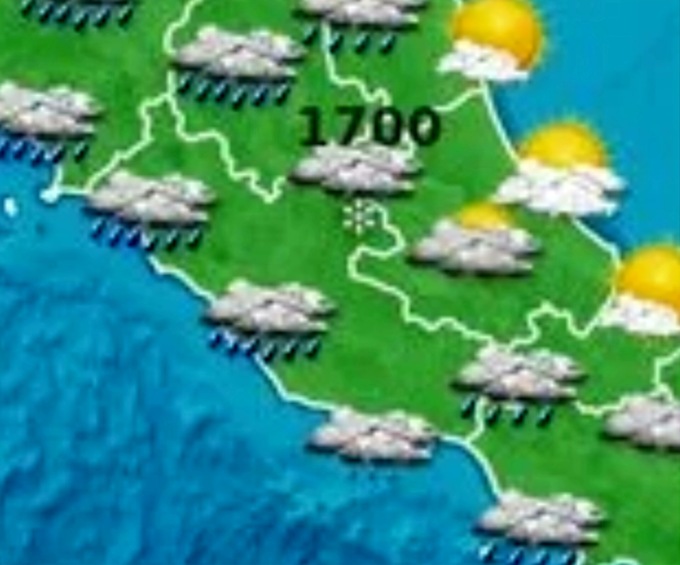 Maltempo, oggi allerta nelle province di Latina e Frosinone
