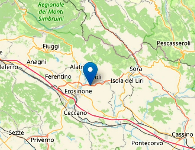 Lieve scossa di terremoto in ciociaria