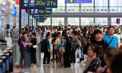 Cina: ferrovie, record passeggeri in primo giorno di vacanze per primo maggio