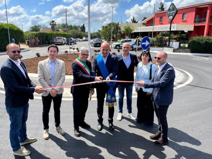 La nuova rotatoria tra la S.P. Cisterna Carano Aprilia e le strade comunali Plinio il Vecchio e Mediana