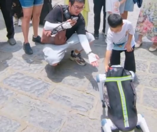Cina: “Paw Patrol” robotico arriva nelle strade di Yangshuo