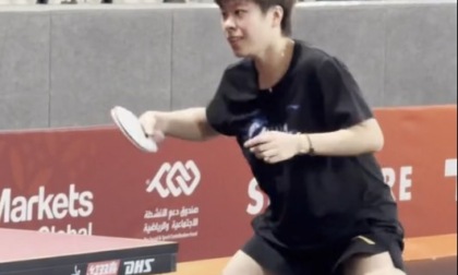 Cina: si prepara con tavoli bordeaux per Campionati mondiali ping pong
